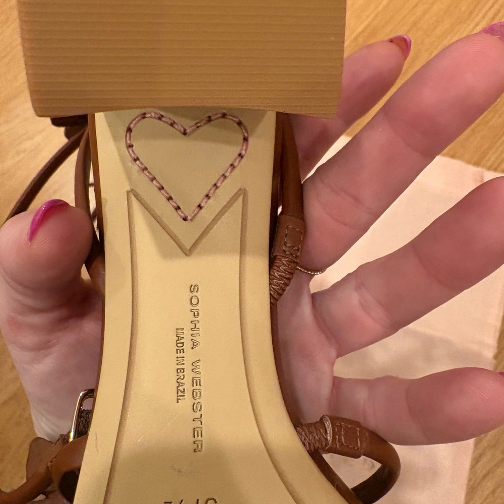 Sophia Webster Brown Butterfly Heels - Picture 8 of 9